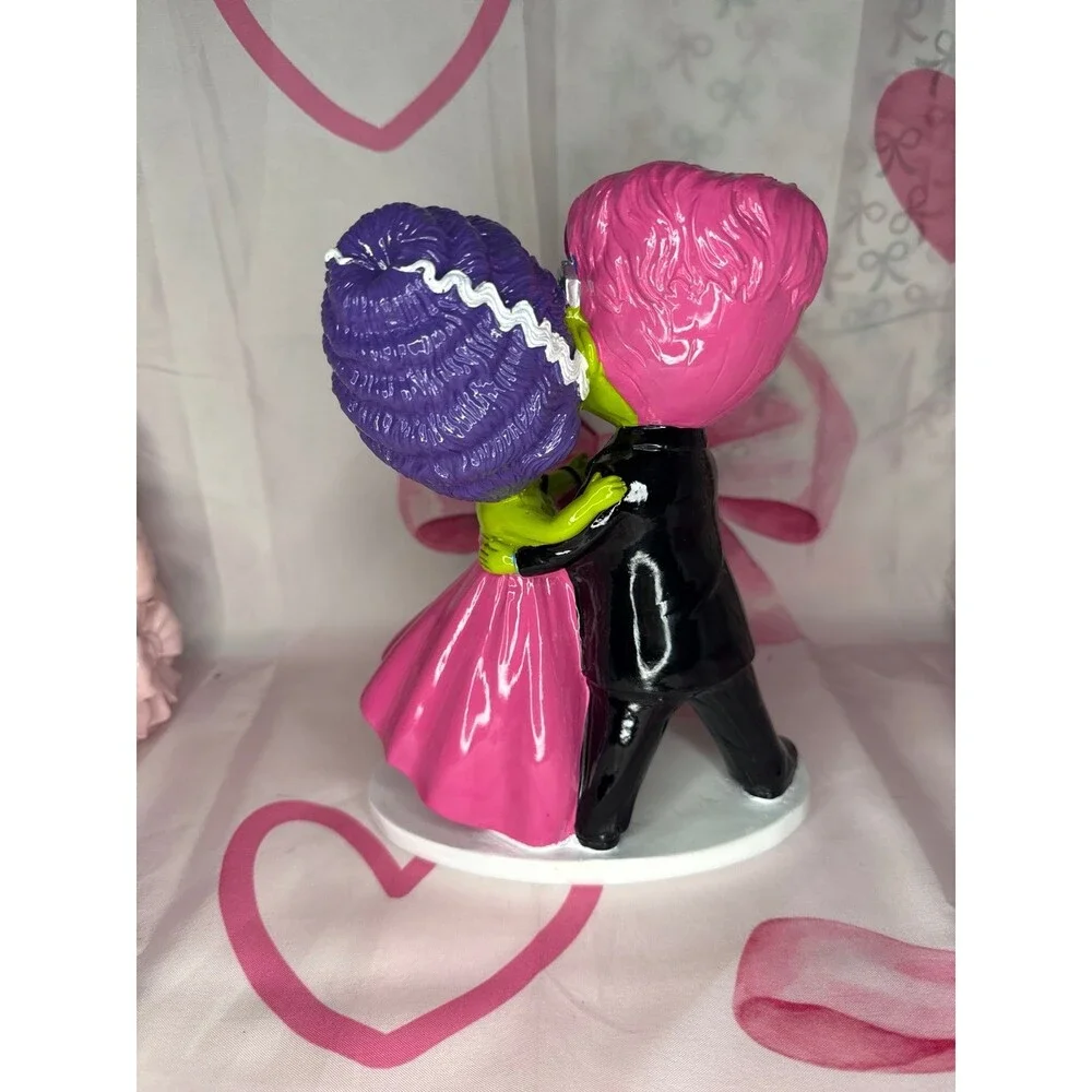 NEW SUMMERWEEN LAB No. 10.31 FRANKENSTEIN BRIDE COUPLE HALLOWEEN FIGURINE